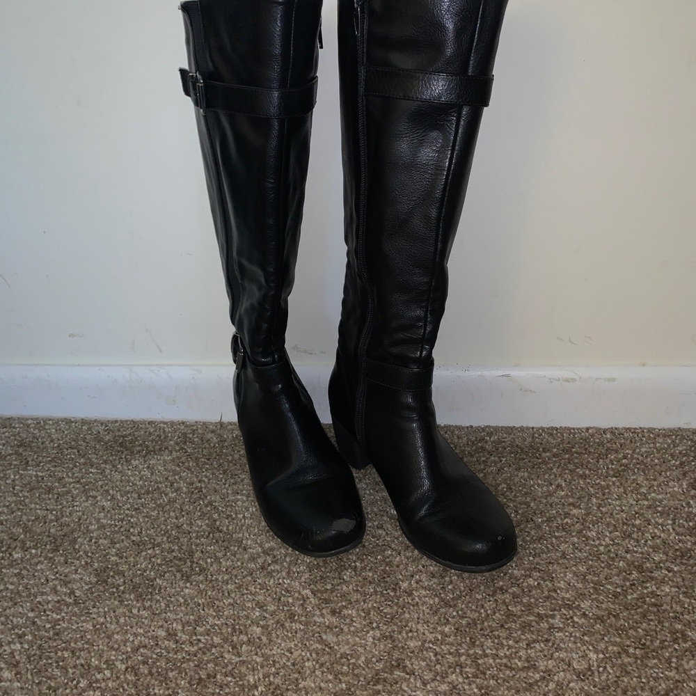 Kohls dress boots black womens size 6M
